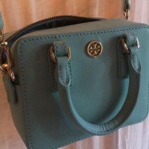 Tiffany blue Tory Burch box crossbody